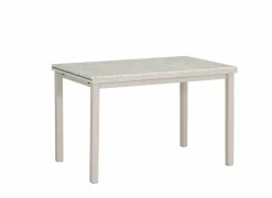 Tafel Vienna 120/200x80cm - decor - carrara creamy