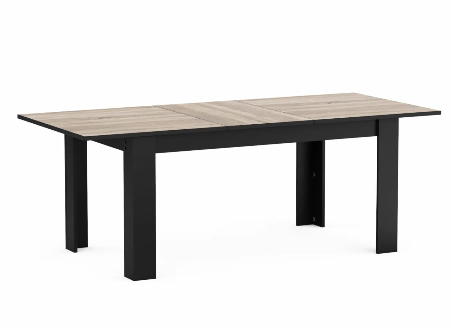 Demeyere Tafel Wayne 155/205x90cm - decor - eik & zwart