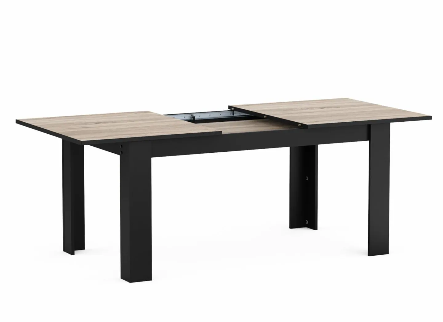Demeyere Tafel Wayne 155/205x90cm - decor - eik & zwart