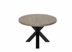 Tafel 225x120cm - decor - old teak & matt black