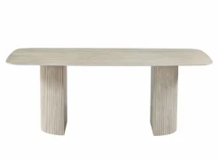 Tafel 200x100cm - keramiek - beige travertin look