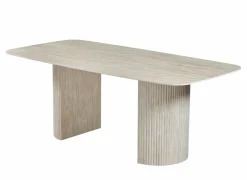 Tafel 200x100cm - keramiek - beige travertin look