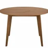 Tafel Ø120x76cm - walnoot fineer - bruin