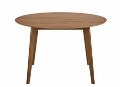 Tafel Ø120x76cm - walnoot fineer - bruin