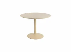Tafel Ø110xH74CM - MDF/metaal - beige