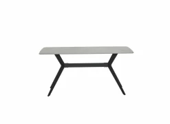Tafel Zins 160x90cm - metaal - glossy Italian grey
