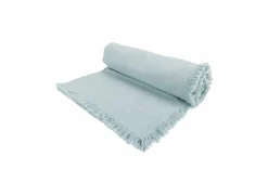 Cosy & Trendy Tafelkleed Franjes 140x250cm - katoen - lichtblauw