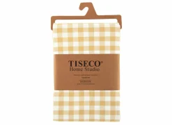 Tiseco Tafelkleed Gingham 150x300cm - katoen - geel