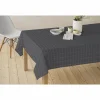 Tafelkleed Nap D'Eco 180x180cm - polyester & katoen - grijs