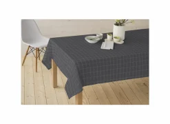 Tafelkleed Nap D'Eco 180x180cm - polyester & katoen - grijs