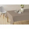 Tafelkleed Nap D'Eco 180x180cm - polyester & katoen - beige & bruin