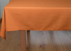 Tafelkleed WOW Essence Henna  150x300cm - katoen & linnen - bruin