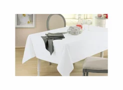 Tafelkleed 300x300cm - polyester & katoen - wit
