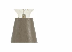 Tafellamp ASBY E27 H10cm hout donkerbruin