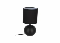 Tafellamp Boule E14 H25cm zwart