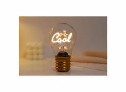 Tafellamp Bulb Shaped Light Cool - glas & metaal - goud
