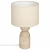 Tafellamp Erin H47,5cm E27 - travertijn - beige