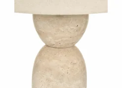 Tafellamp Erin H47,5cm E27 - travertijn - beige