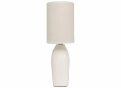 Tafellamp Gaby H31,5cm E14 - stoneware - wit