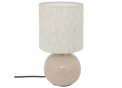 Tafellamp Gaia Ø15,2xH28cm E14 - stoneware - beige