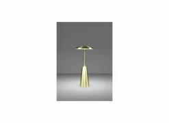 Tafellamp Piccola LED H28cm staal geborsteld geelkoper