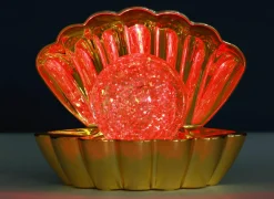 Tafellamp Shell kunststof - goud