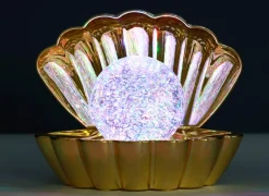 Tafellamp Shell kunststof - goud