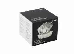 Tafellamp Shell kunststof - zilver