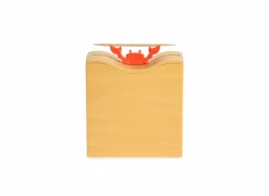 Bergers Tandenstokerhouder Sebastian 8,8x7,8x3,5cm - kunststof - rood