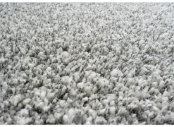 Tapijt Twister 240x300cm - polypropyleen - wit & zilver