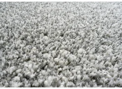 Tapijt Twister 120x170cm - polypropyleen - wit & zilver