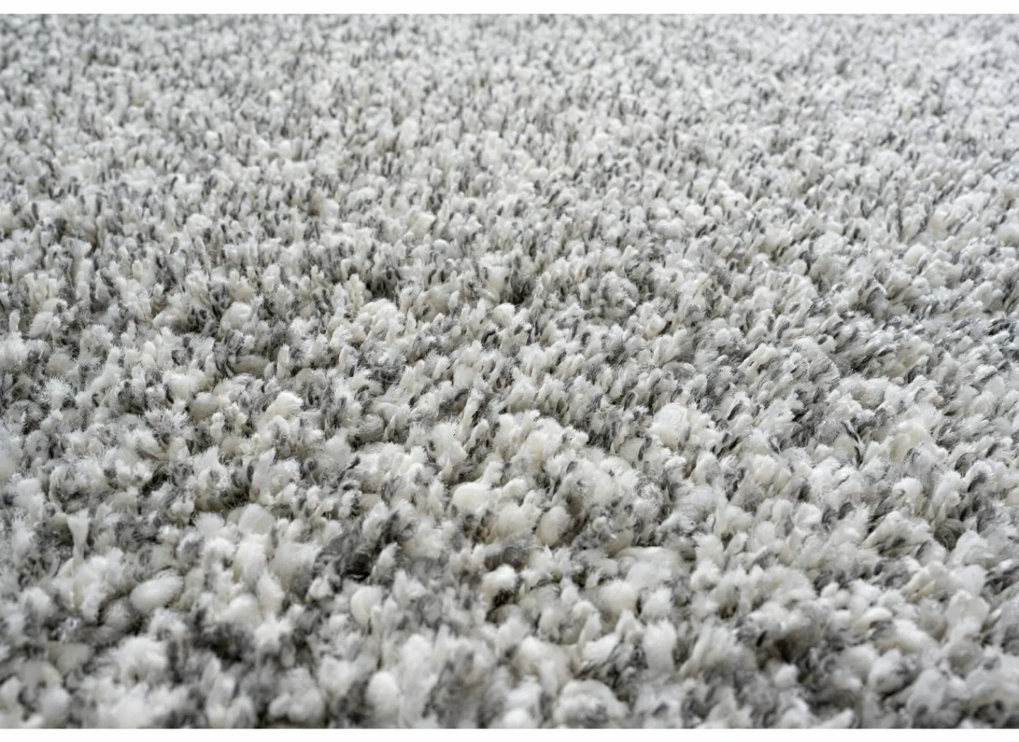 Tapijt Twister 200x250cm - polypropyleen - wit & zilver