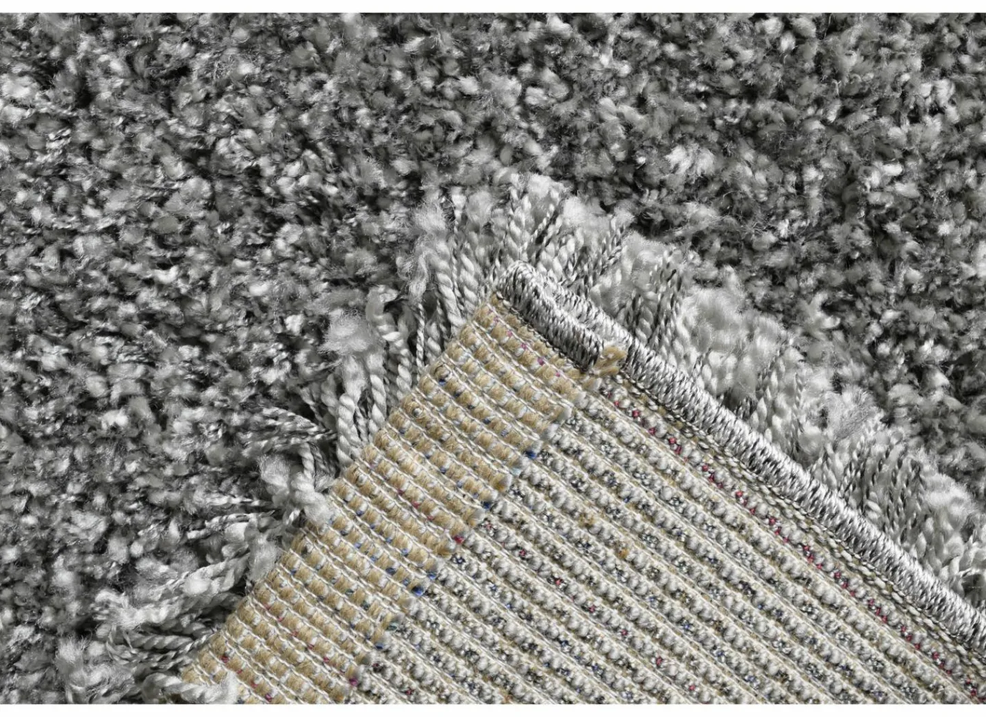 Tapijt Twister 200x250cm - polypropyleen - zilver