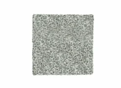 Tapijt Twister 200x200cm - polypropyleen - wit & zilver