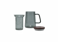 Salt & Pepper Theeglas Luma 63cl - glas - grijs & naturel