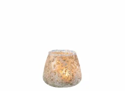 J line Theelichthouder Glas H9cm