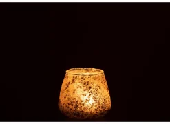 J line Theelichthouder Glas H9cm