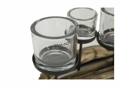 Theelichthouder Hurricane Op Schors 60cm