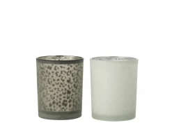 J line Theelichthouder Luipaard H12,5cm