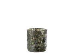 J line Theelichthouder Mozaïek  H9,5cm