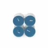 Spaas Theelichtjes MAXI Soft Sunrise 10u blauw, 8 stuks