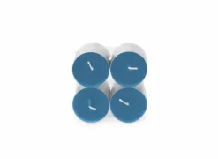 Spaas Theelichtjes MAXI Soft Sunrise 10u blauw, 8 stuks