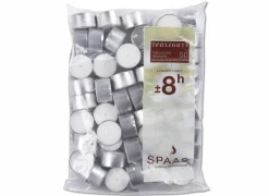 Spaas Theelichtjes 8u wit, set van 50