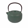 Theepot 1L - gietijzer - forest green