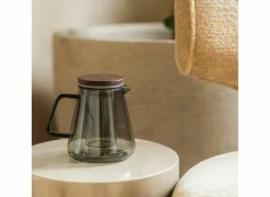 Salt & Pepper Theepot Luma 93cl - glas - grijs & naturel