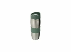 Thermosbeker 0,35L - metaal - groen & zilver