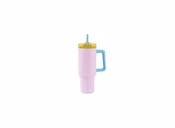 Thermosbeker Travel Mug  1,2L - roestvrij staal - roze