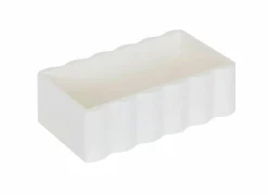 Tissuebox Cheri 24x15x9cm - MDF - wit & naturel