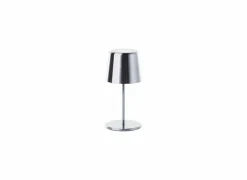 Brilliant Tuinlamp Xaana  Ø11x37cm - metaal - satin nickel