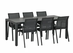 Tuinset Breeze 200x90cm met 6 tuinstoelen Party